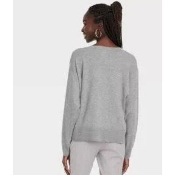 A New Day Womens Fine Gauge V-Neck Sweater Size Large - Picture 2 of 7